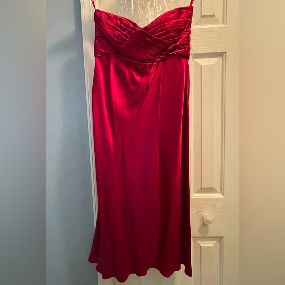 Banana Republic Strapless Scarlet Dress